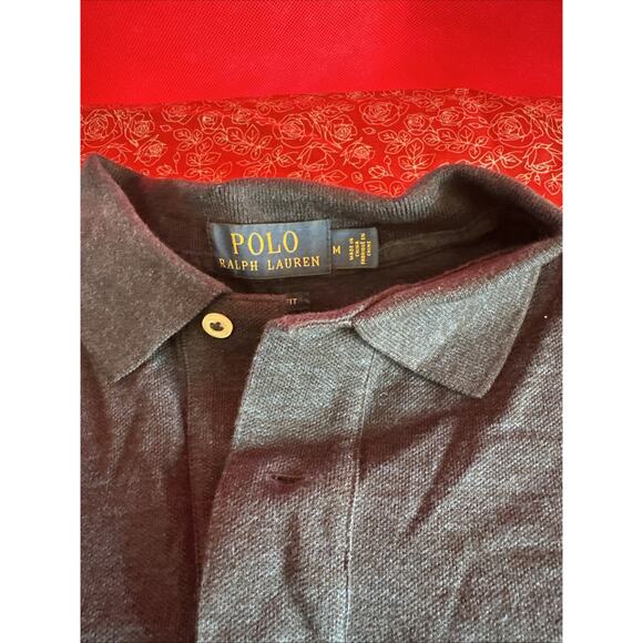 Vintage Polo Ralph Lauren Men's M Short Sleeve Blue Preppy Casual V1 - Picture 3 of 4